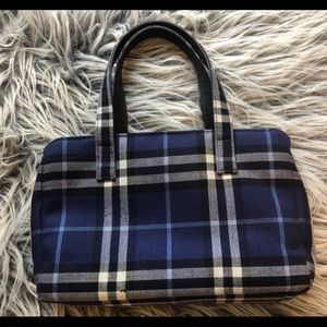 Blue Nova Check Burberry Bag